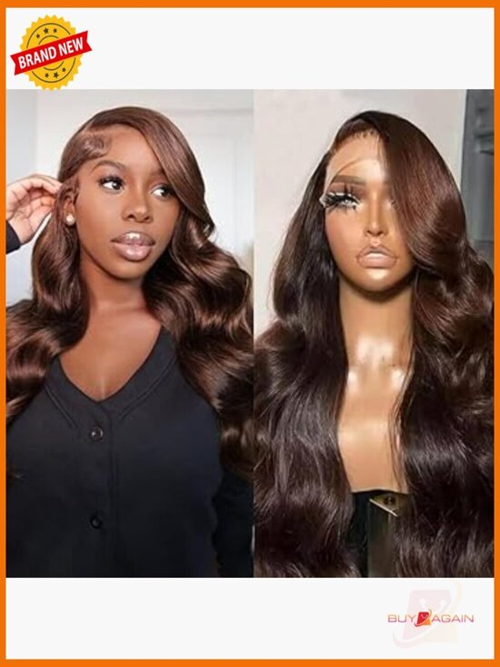 26 Inch 13x4 Body Wave Lace Front Wig Human Hair 180% Density Pre Plucked main image 5